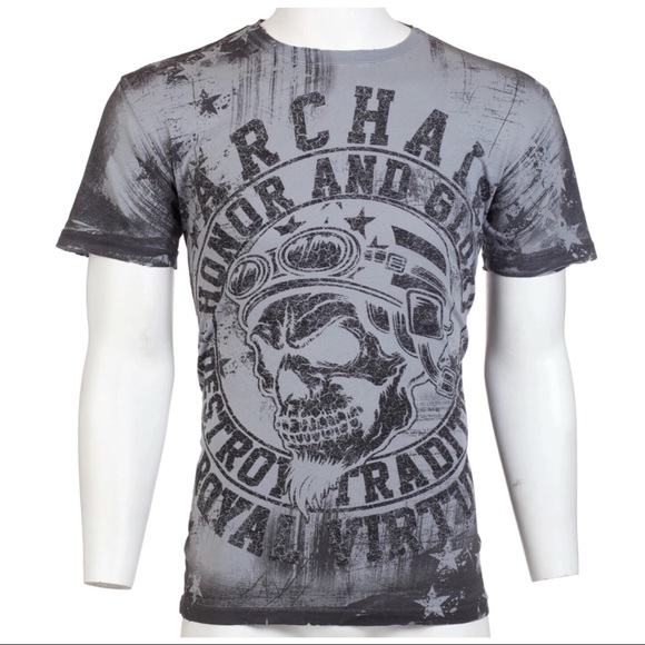 Archaic By Affliction Men's T-Shirt DEATH RACER - Picture 5 of 6